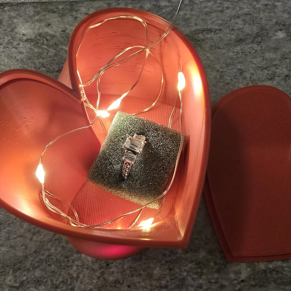 Stunning "Proposal Box" 3D printed with lights!